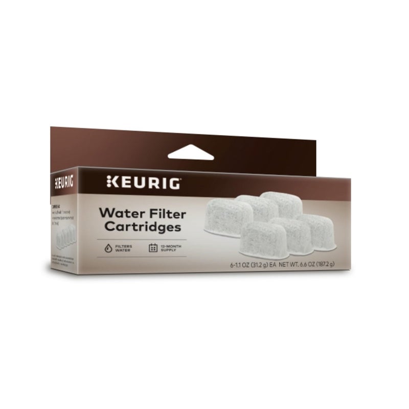 Keurig Water Filter Refill Cartridges, Replacement Water Filter Cartridges, Compatible with 2.0 K-Cup Pod Coffee Makers, 6 Count - Image 1