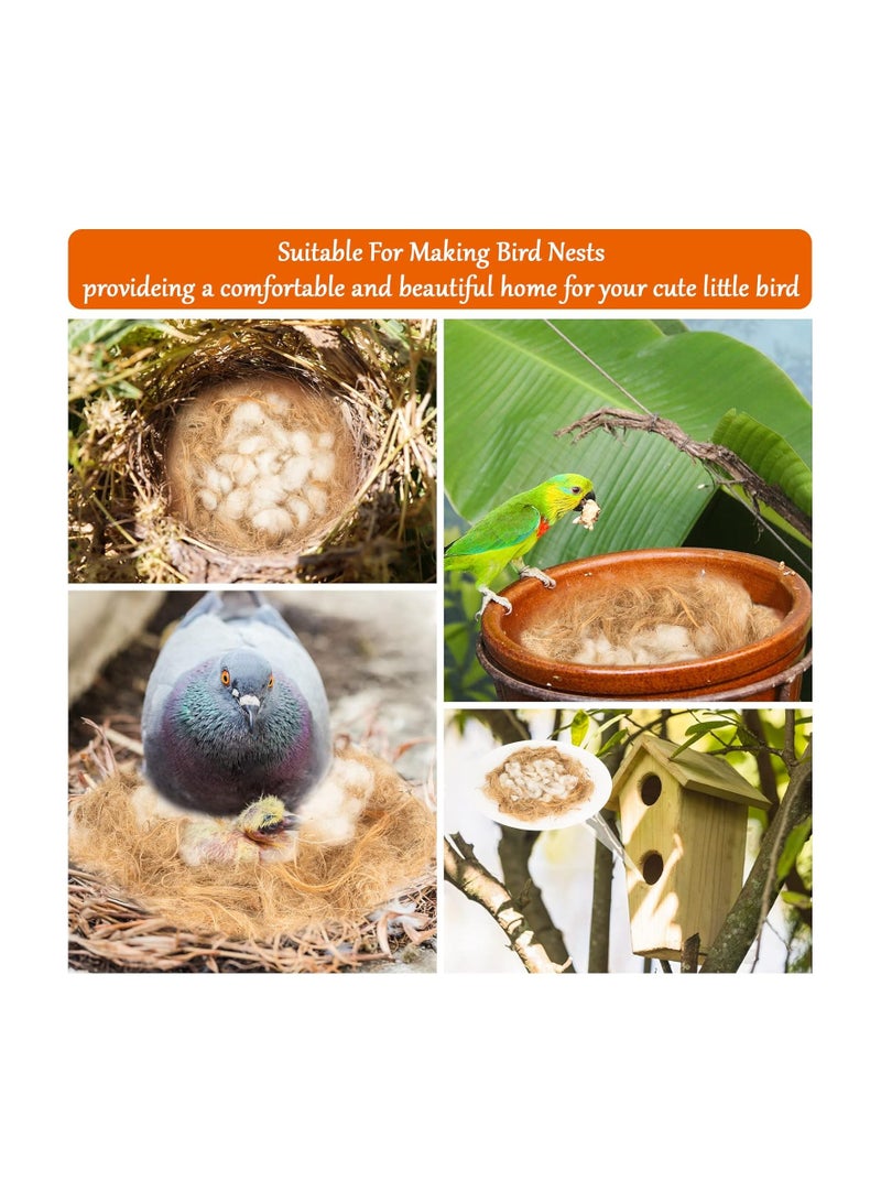 2 حزمة من مواد التعشيش - عش الطيور الطنان الفراش مواد التعشيش مواد مختلطة الكناري فينشي مواد التعشيش قفص ، حديقة ، جذع شجرة مع الببغاء طويل الذيل مواد التعشيش ( 80 جرام ) - Image 5