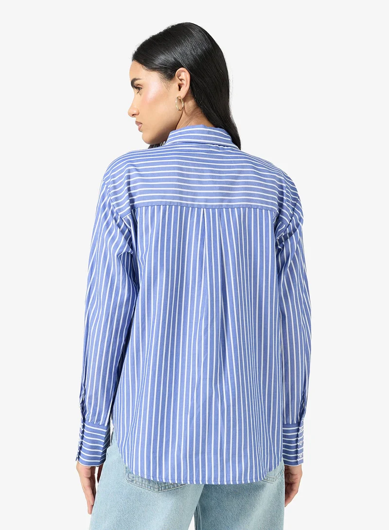 اونلي قميص بأكمام طويلة مزين بالقلب