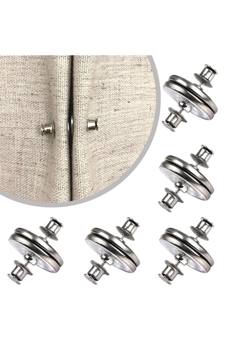 كرونايتي (5 قطع/المجموعة) مشابك ستائر مغناطيسية معتمة - تتميز بتصميم إغلاق فعال، وتثبيت بدون حفر، مزودة بخطاف قابل للتعديل وأربطة، مما يضمن حجبًا كاملاً للضوء، ويقلل بشكل فعال من تداخل الإضاءة القوية، مما يجعلها مثالية للأطفال الرضع وكبار السن ومرضى الأرق. متوافقة مع ستائر تعتيم غرف نوم، ستارة لاصقه، ستارة لاصق، ستارة لصق، ستائر بلاك اوت، ستائر تعتيم، ستاره تعتيم، ستارة عازلة، عازل شمس، غطاء نافذة، عازل ضوء للشباك، ستائر مكتب، عازل ضوء، ستارة رول معتمة، ستائر رول بلاك اوت. - Image 1