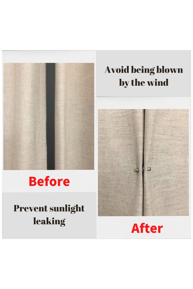 كرونايتي (5 قطع/المجموعة) مشابك ستائر مغناطيسية معتمة - تتميز بتصميم إغلاق فعال، وتثبيت بدون حفر، مزودة بخطاف قابل للتعديل وأربطة، مما يضمن حجبًا كاملاً للضوء، ويقلل بشكل فعال من تداخل الإضاءة القوية، مما يجعلها مثالية للأطفال الرضع وكبار السن ومرضى الأرق. متوافقة مع ستائر تعتيم غرف نوم، ستارة لاصقه، ستارة لاصق، ستارة لصق، ستائر بلاك اوت، ستائر تعتيم، ستاره تعتيم، ستارة عازلة، عازل شمس، غطاء نافذة، عازل ضوء للشباك، ستائر مكتب، عازل ضوء، ستارة رول معتمة، ستائر رول بلاك اوت. - Image 4
