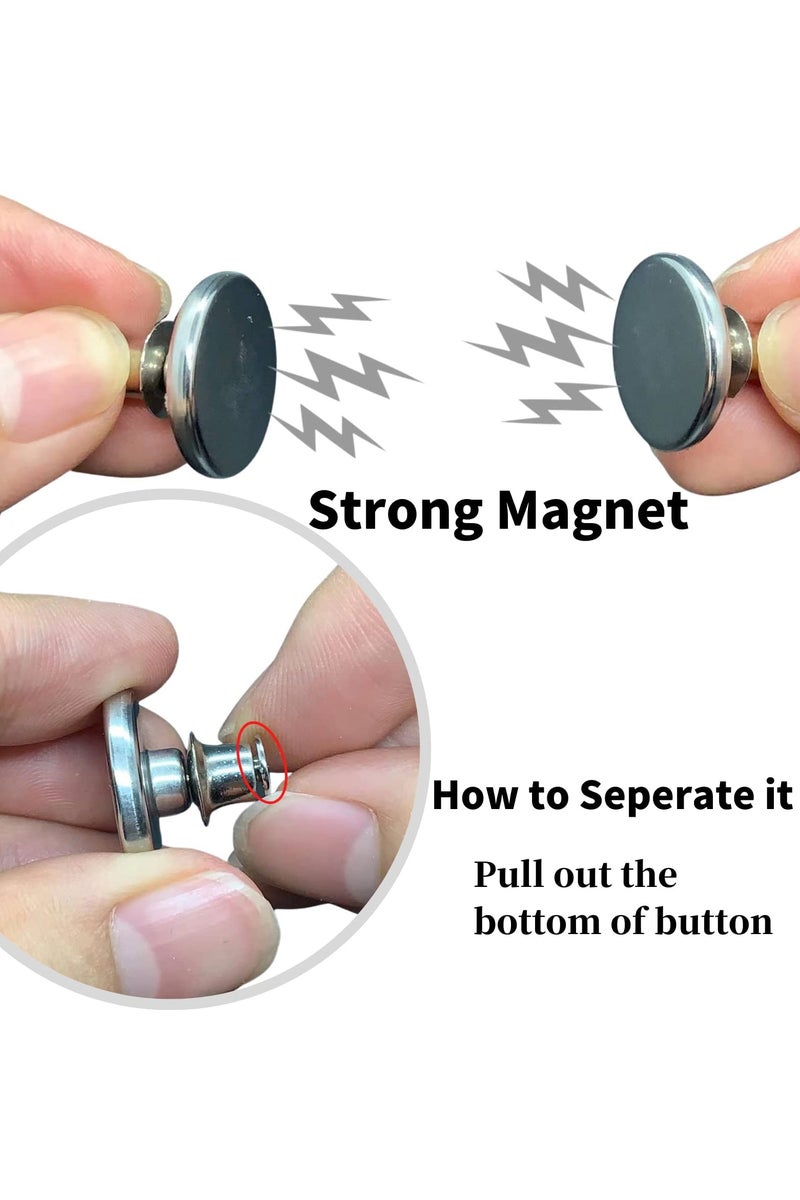 كرونايتي (5 قطع/المجموعة) مشابك ستائر مغناطيسية معتمة - تتميز بتصميم إغلاق فعال، وتثبيت بدون حفر، مزودة بخطاف قابل للتعديل وأربطة، مما يضمن حجبًا كاملاً للضوء، ويقلل بشكل فعال من تداخل الإضاءة القوية، مما يجعلها مثالية للأطفال الرضع وكبار السن ومرضى الأرق. متوافقة مع ستائر تعتيم غرف نوم، ستارة لاصقه، ستارة لاصق، ستارة لصق، ستائر بلاك اوت، ستائر تعتيم، ستاره تعتيم، ستارة عازلة، عازل شمس، غطاء نافذة، عازل ضوء للشباك، ستائر مكتب، عازل ضوء، ستارة رول معتمة، ستائر رول بلاك اوت. - Image 5