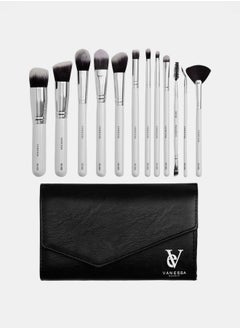 VANESSA MAKEUP Set of 12 - Make Up Brush with Pouch  - Image 1