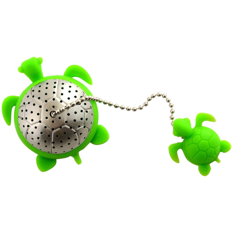 Norpro NOR-5647 S/S Turtle Tea Infuser , Green , 2" x 2" x 1.25" - Image 1