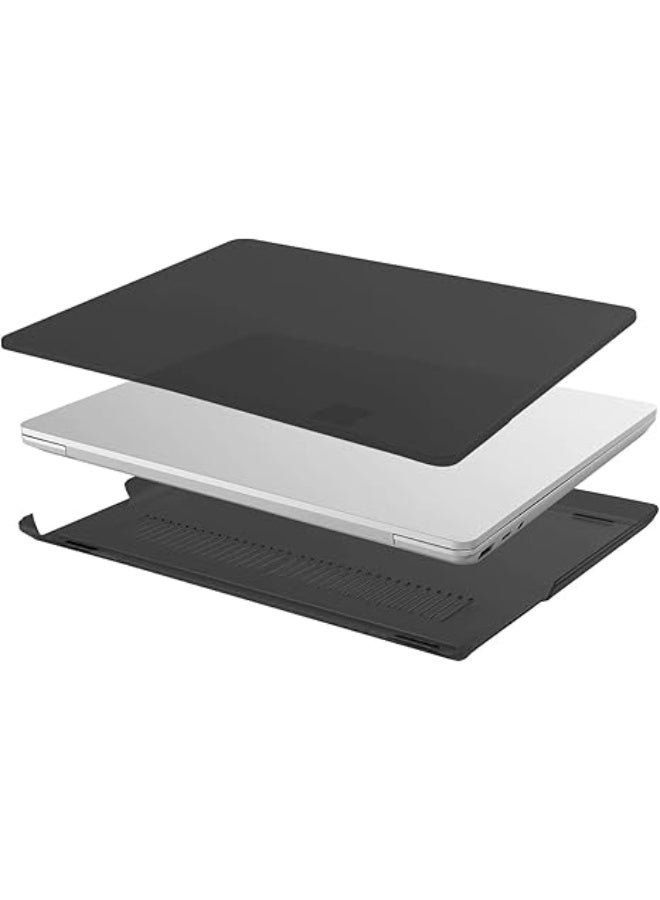 Mosiso Case Only Compatible with Microsoft Surface Laptop Go 2/1 12.4 inch 2022 2020 Release (Models: 2013 & 1943), Protective Plastic Hard Shell Case Cover, Black - Image 5