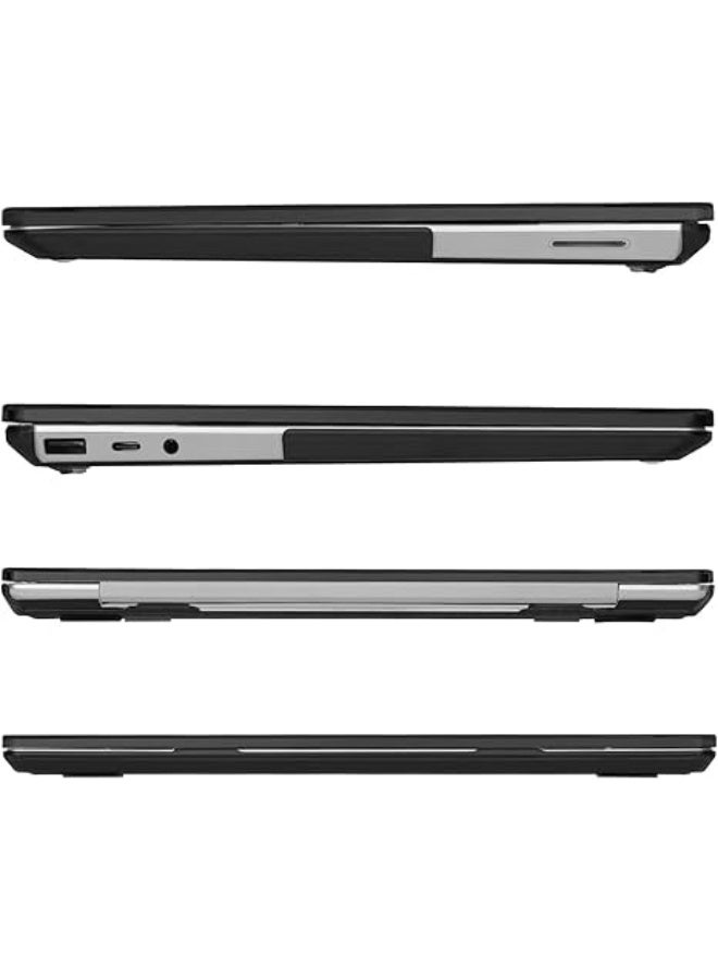 Mosiso Case Only Compatible with Microsoft Surface Laptop Go 2/1 12.4 inch 2022 2020 Release (Models: 2013 & 1943), Protective Plastic Hard Shell Case Cover, Black - Image 2
