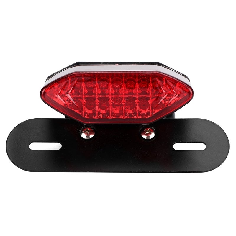 Universal Motorcycle Tail Light: Super Bright Faster On/Off Response, High Quality ABS & Metal Material - Easy To Install Wiring, LED Turn Signal Lamp For Vintage Honda Kawasaki Yamaha Motorcycles - Image 1