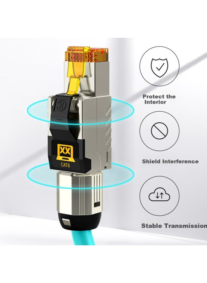 Ofnpftth Wanjeed Cat8 Ethernet Cable, 10 Gigabit Network Patch Cord, Gaming And E-sports Computer Broadband Home Connection Cable, 8-core Twisted Pair, Zeus Shield 1.5 Meter Wj-126116 - Image 4