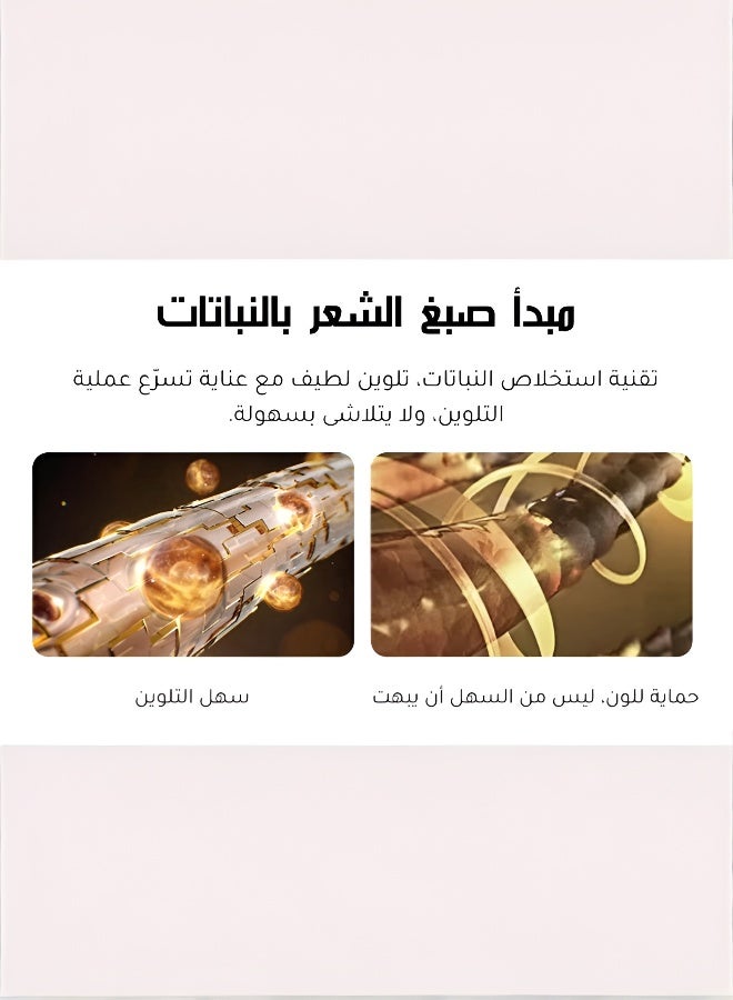 صبغة شعر دائمة تحتوي على مستخلصات نباتية، مصممة خصيصًا لتغطية الشيب، 500 مل - Image 5