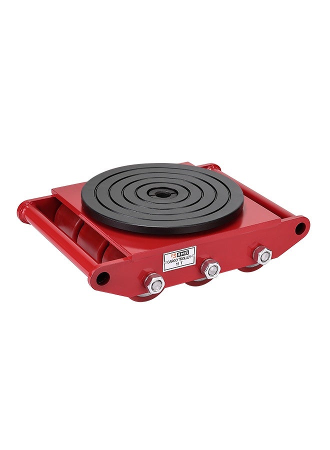 BMB tools 15Ton Industrial Machinery Mover with 360° Rotation Cap Dolly Skate - 9 Wheels, 33,000lbs - Heavy-Duty Machine Equipment Cargo Trolley with Easy Handling - for Warehouse, Factory & Logistics Use - Image 1