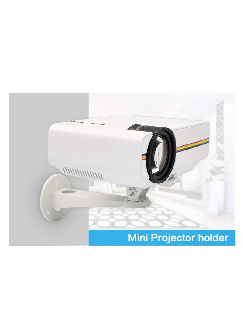 Captaintech Mini Projector Wall Mount Bracket, Holder for Security Camera & Projectors Stand Adjustable 360° Degree Rotation for Meeting Rooms, Classroom, Home Wall Mount - Image 3