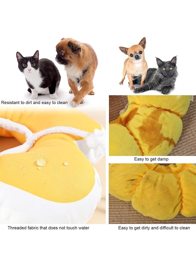 كات مخروط كورنار مقاوم للماء وليخان مخروطي لجرح القطة شفاء المخروط الواقي بعد الجراحة الياقات الإليزابيثية للحيوانات الأليفة القط (الأصفر ، s) - Image 5