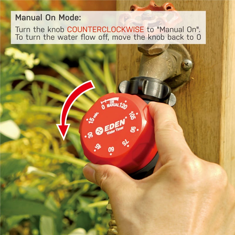 Eden Mechanical Watering Hose Timer for Lawn and Garden, 1-Zone Sprinkler Timer - Image 5