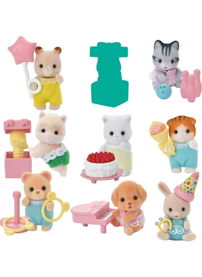Toyfest 1 Piece Sylvanian Families Accessory Baby Party Surprise Mini Figure - 1 Piece - 5 cm  - Image 5