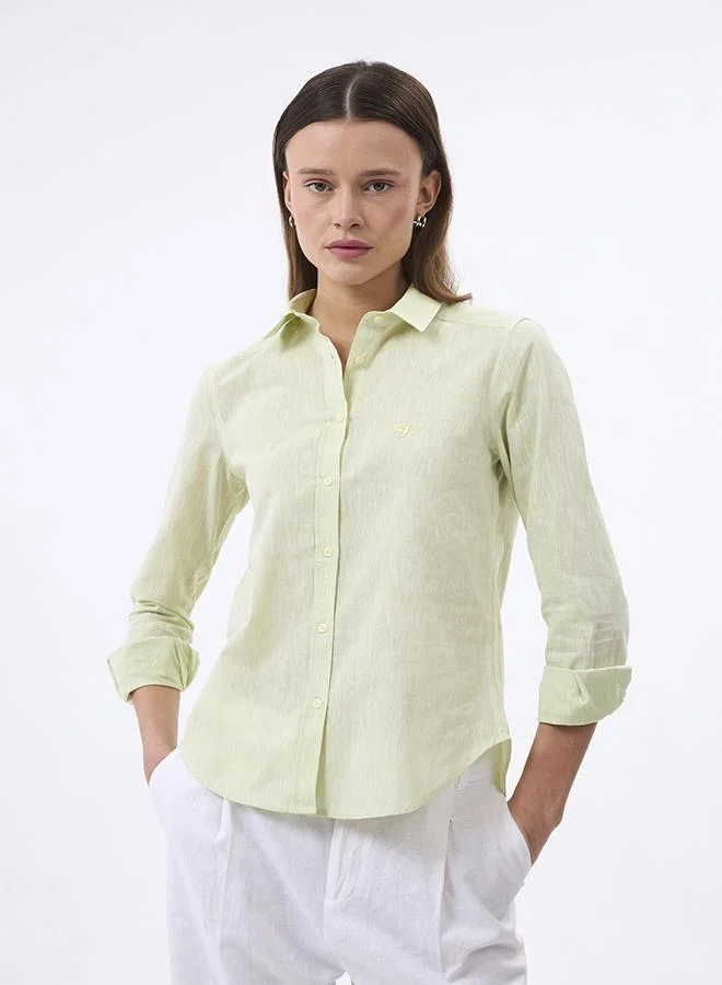 FELIX HARDY Linen Blended Shirt for Women