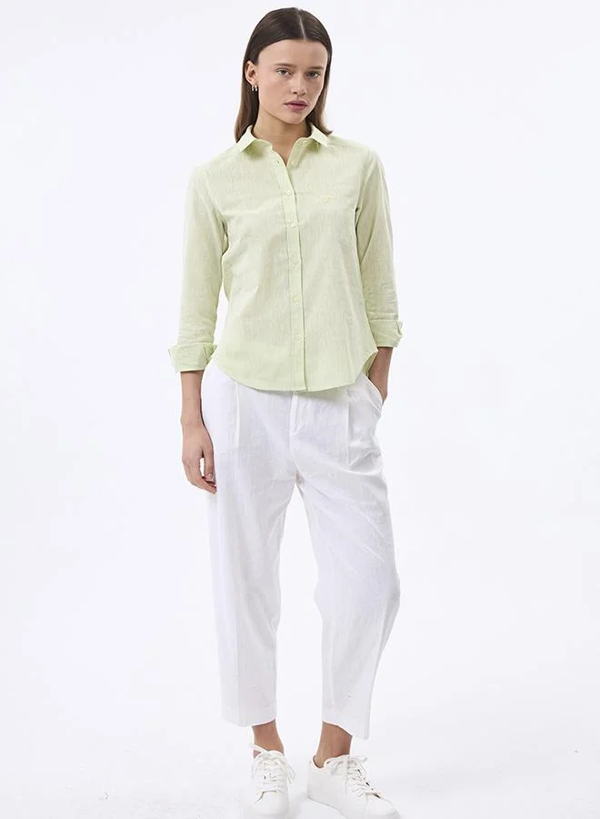 FELIX HARDY Linen Blended Shirt for Women