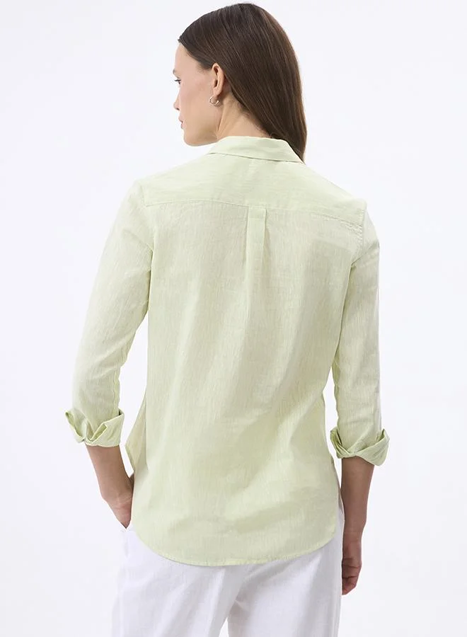 FELIX HARDY Linen Blended Shirt for Women