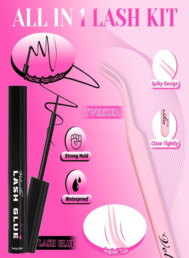 Veleasha Lashes Strips Kit 3D Wispy lashes With Lash Glue(3D07 Kit） - Image 3