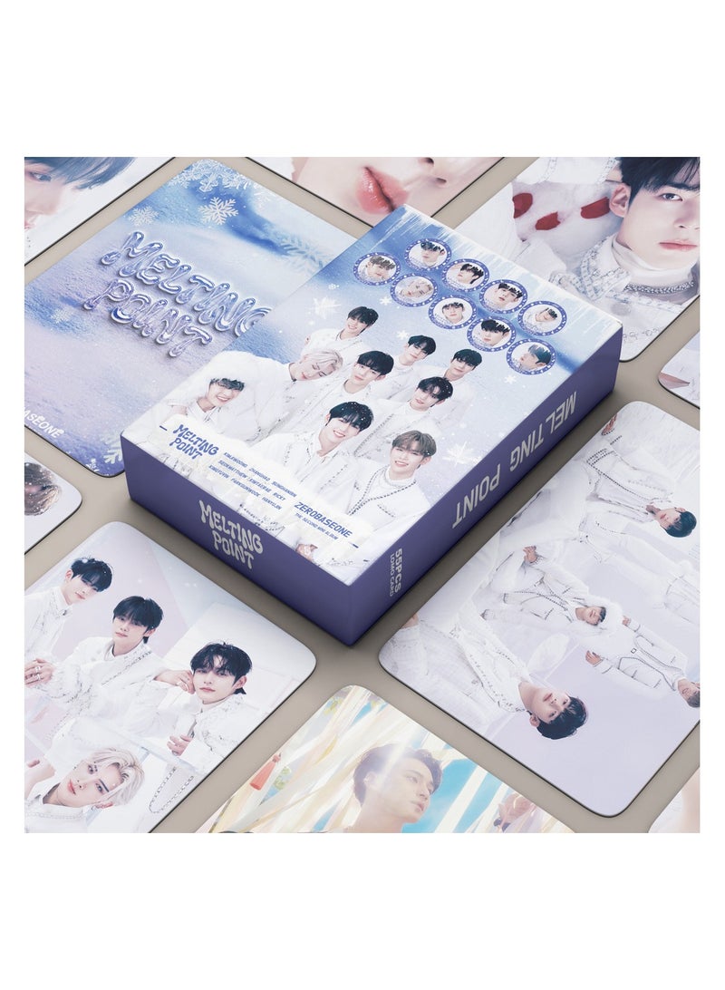 NIBEMINENT 55 Pcs Kpop ZEROBASEONE MEL TING POINT Lomo Cards Card For Fans Collection Gifts - Image 2