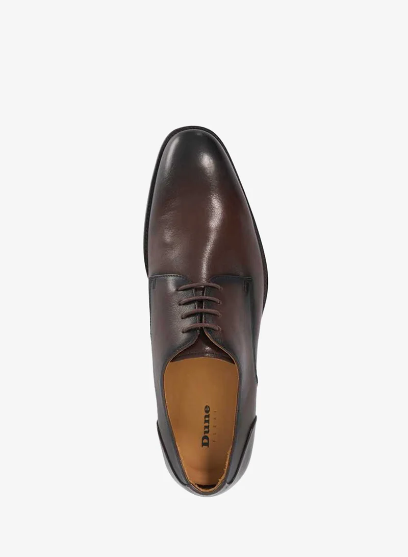 Dune London Brown SOLE Textured Lace Up Formal Shoes for Men | Best Price UAE