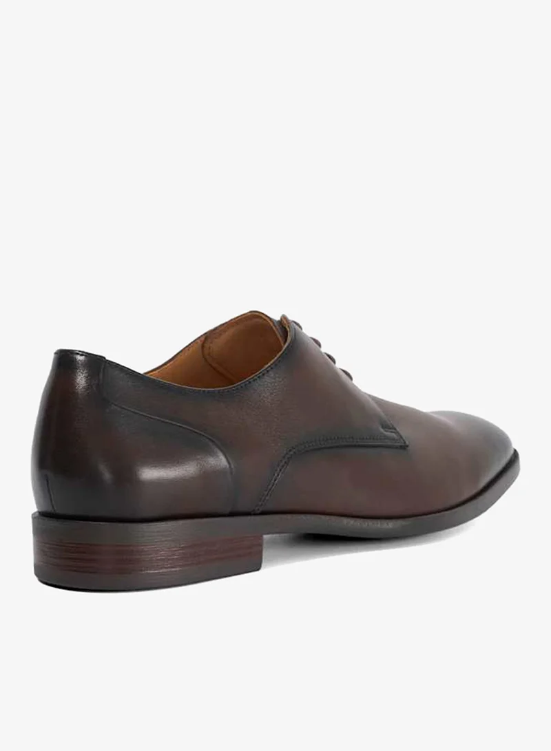 Dune London Brown SOLE Textured Lace Up Formal Shoes for Men | Best Price UAE