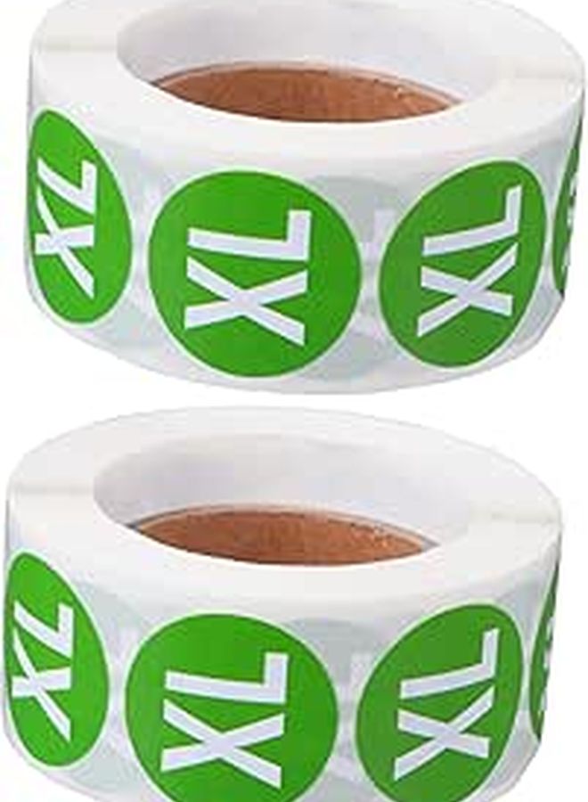 Self Adhesive Clothing Labels 2 Rolls Fade Resistant Round Tags For Easy Identification - Image 1