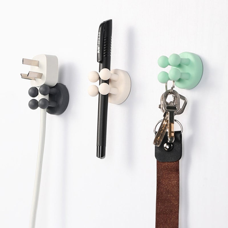 Multi-purpose Traceless Silicone Hook Strong Adhesive Firmly Clamp Kitchen Bathroom Waterproof Hook - Image 5