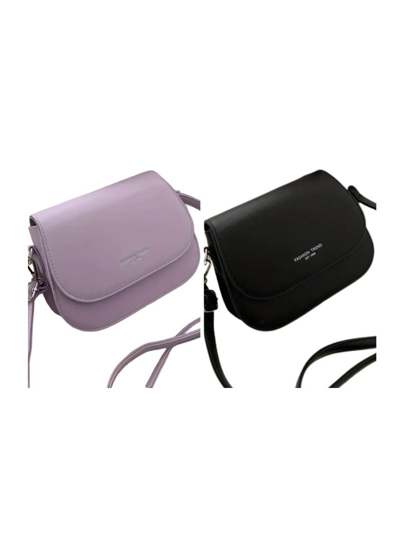 NEX Trendy Mini Flap Crossbody Bag: Fashion PU Shoulder, Women's Fairy Casual Handbag & Purse  - Image 2