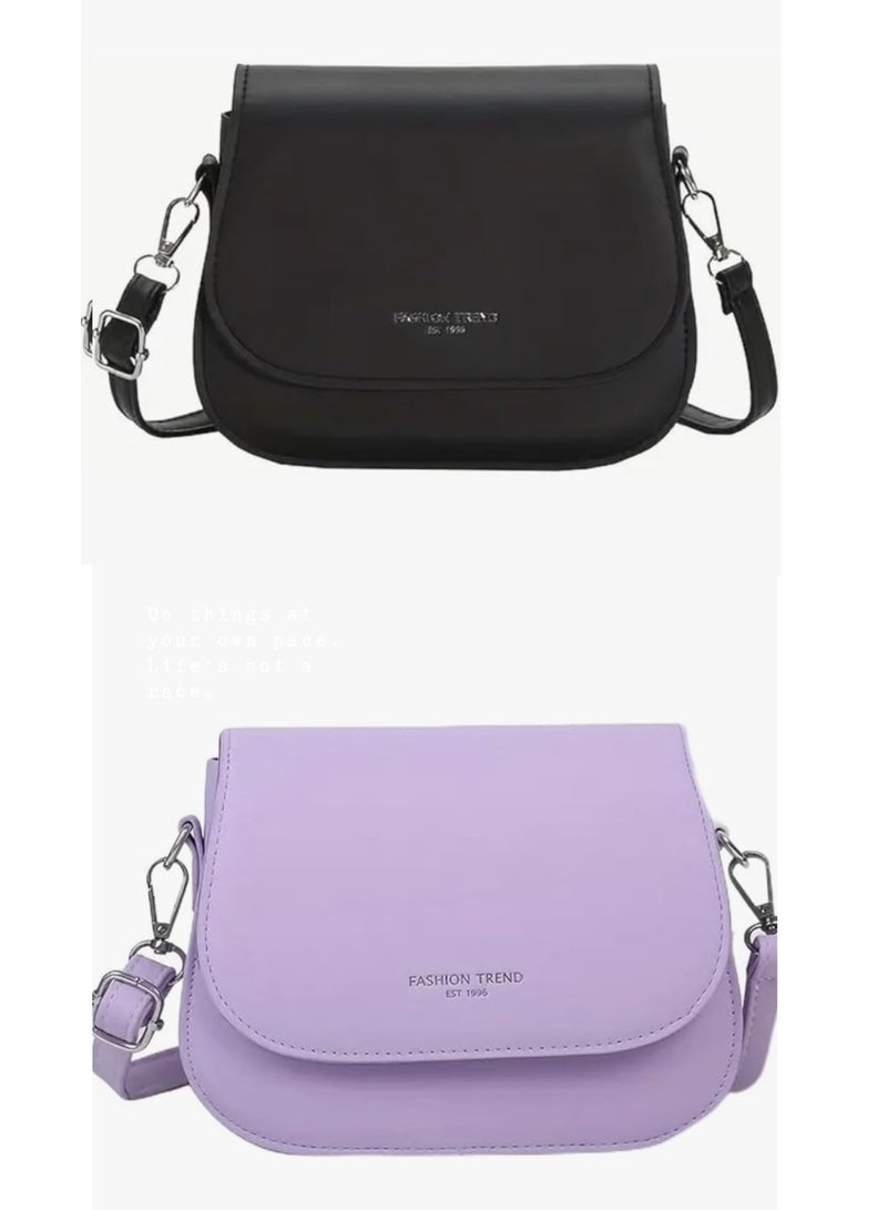 NEX Trendy Mini Flap Crossbody Bag: Fashion PU Shoulder, Women's Fairy Casual Handbag & Purse  - Image 1