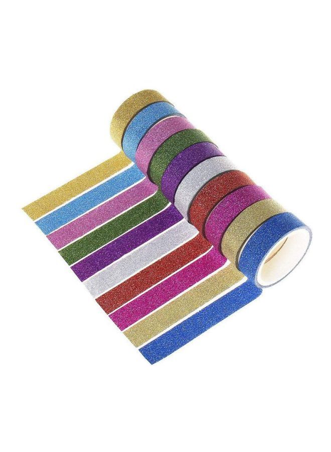 NIBEMINENT 50-Piece DIY Glitter Washi Decorative Tape - Image 2