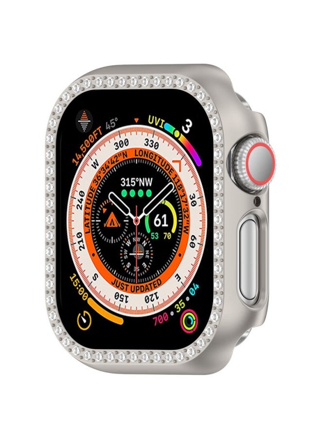 Kmaxai Diamond-set Protective Case For Apple Watch S10, Apple Watch 10 42mm Dial Protective Cover, Case With Anti-fingerprint And Scratch-resistant Edge, Women's Watch Case, Starlight - Image 2