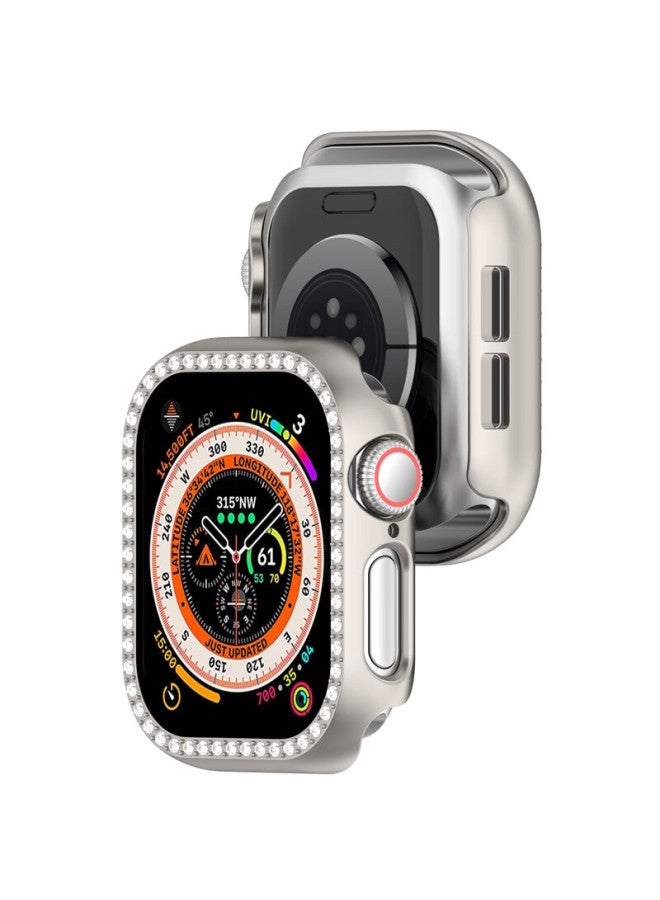 Kmaxai Diamond-set Protective Case For Apple Watch S10, Apple Watch 10 42mm Dial Protective Cover, Case With Anti-fingerprint And Scratch-resistant Edge, Women's Watch Case, Starlight - Image 3