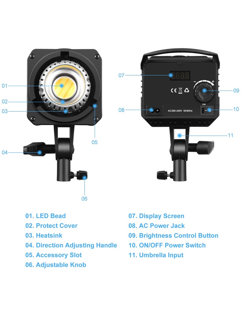 PULUZ - 150W Dual Color Constant Temperature LED Fill Light Soft Light Photography Set with Remote Control - Image 1