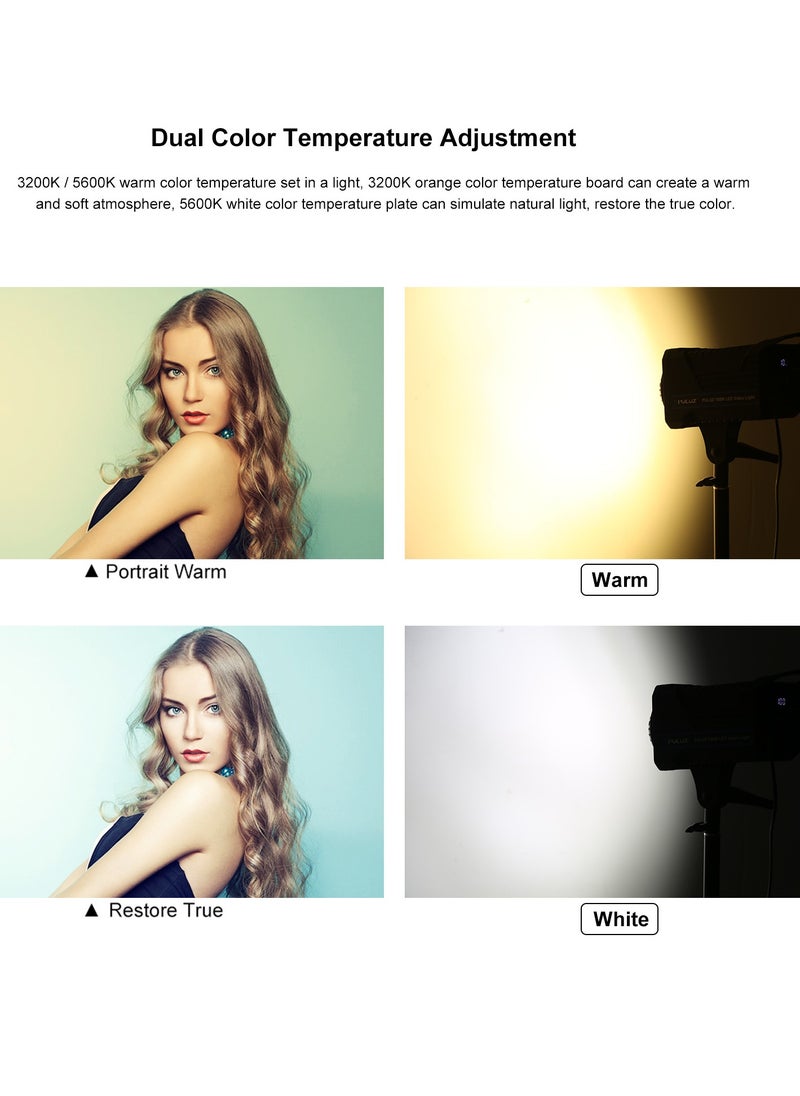 PULUZ - 150W Dual Color Constant Temperature LED Fill Light Soft Light Photography Set with Remote Control - Image 1