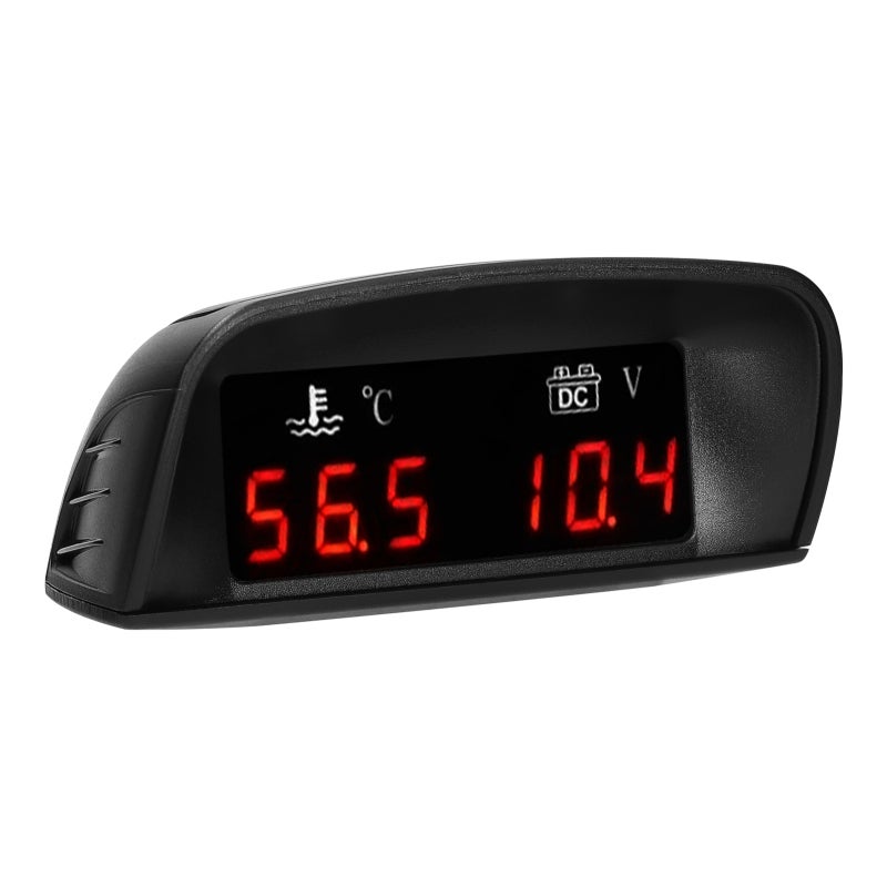 2 in 1 Universal Car Digital Gauge Water Temperature Voltage Gauge Voltmeter 12/24V with 17mm 3/8NPT Sensor for Car Truck SUV RV - Image 4