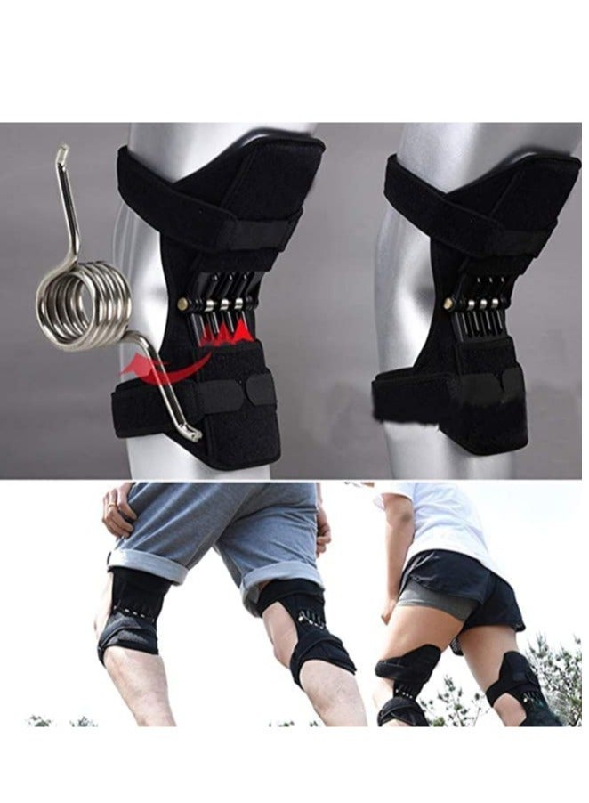 إلترازون Breathable Joint Support Knee Pads Recovery Brace - Non-Slip Pain Relief Knee Lift Leg Band - Protective Sports Knee Stabilizer Pads - Rebound Spring Force Knee Power Enhancer Booster - Image 3