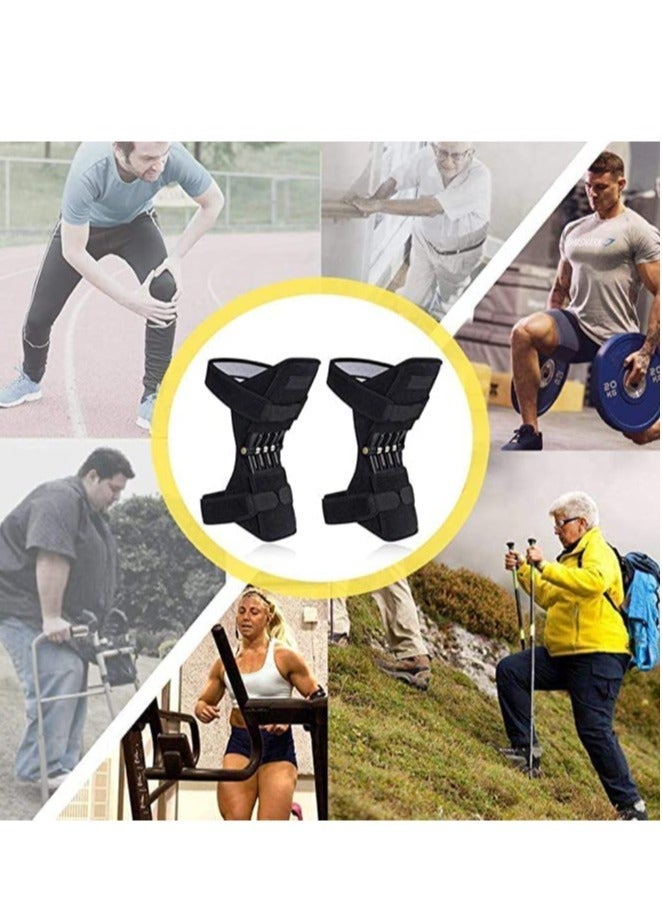 إلترازون Breathable Joint Support Knee Pads Recovery Brace - Non-Slip Pain Relief Knee Lift Leg Band - Protective Sports Knee Stabilizer Pads - Rebound Spring Force Knee Power Enhancer Booster - Image 4