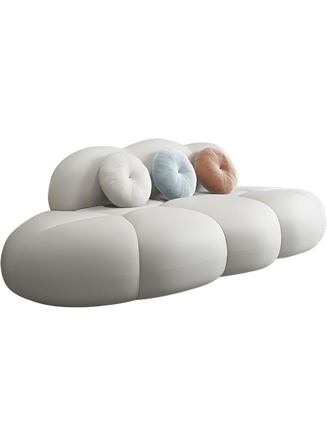 Comfynest Comfynest Contemporary Armless Sofa Wool Cloud Stylish Living Room Sofa (Purple, 250 x 95 x 74 cm)  - Image 3