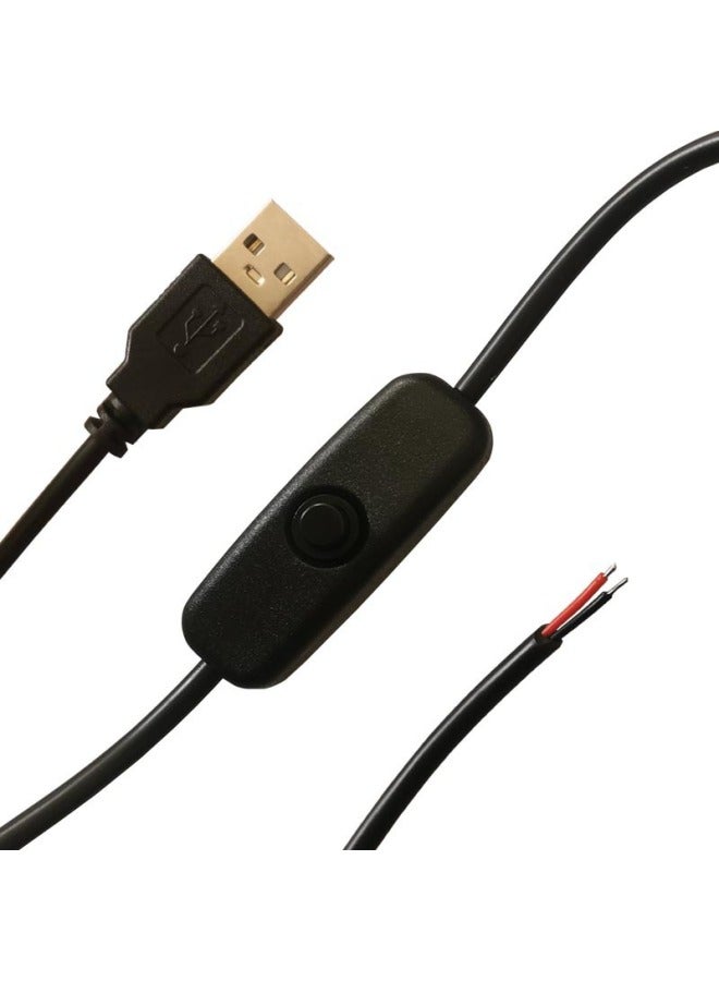 Loquat Usb Boost Line With 501 Switch 6v9v12v Fan Small Appliance Led Conversion Line Lamp DC Power Cord-Color:5v 5521 Interface With Switch - Image 5