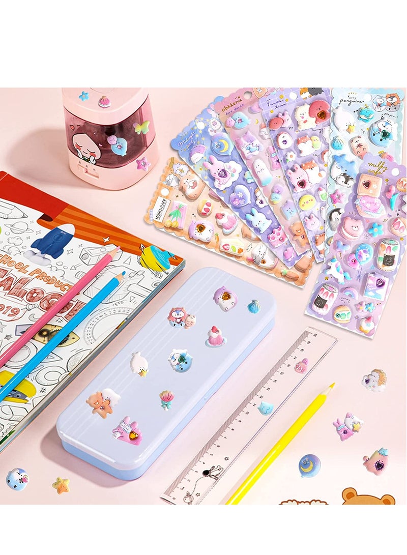 Excefore 3D Stickers for Kids Toddlers 6 Sheets Kawaii Soft Stickers for Teens 3D Puffy Sticker for Boys Girls Teachers Reward Craft Scrapbooking Party Supplies - Image 5