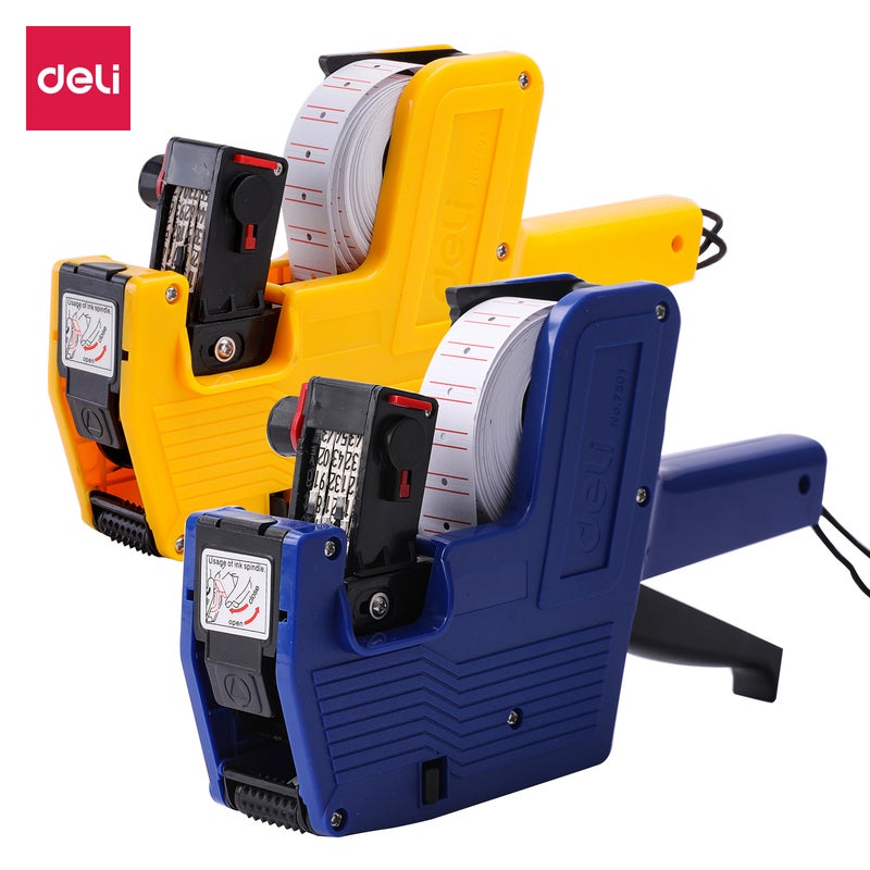 ديلي E7501 مسدس ملصقات الأسعار، 8 أرقام، متعدد الألوان - Image 1