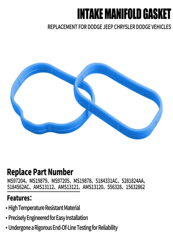 ORAEVY Intake Manifold Upper Lower Gasket Set,MS97204 Compatible with Dodge Chrysler 3.6L V-6engine 184562A 5184331AC MS97204 MS97205 - Image 4
