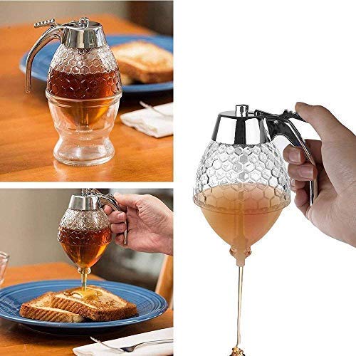 GNOLY GNOLY Seasoning Container Oil Dispenser Honey Dispenser Bottle Kitchen Seasoning Bottle Spice Jars with Stand - Image 4