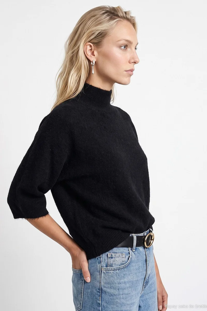 Dilvin Black DILVIN Women's Wool-Blend Sweater for Women | Best Price UAE