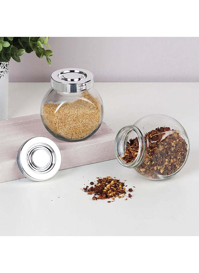 DANUBE HOME - Danube Essential 5-Piece Spice Jar Set 5X200Ml Glass plus Abs Tabletop Condiments Holder Spice Container Storage For Kitchen & Dining Room 8.2 X 5.2 X 8.2 Hcm - Clear - Image 1