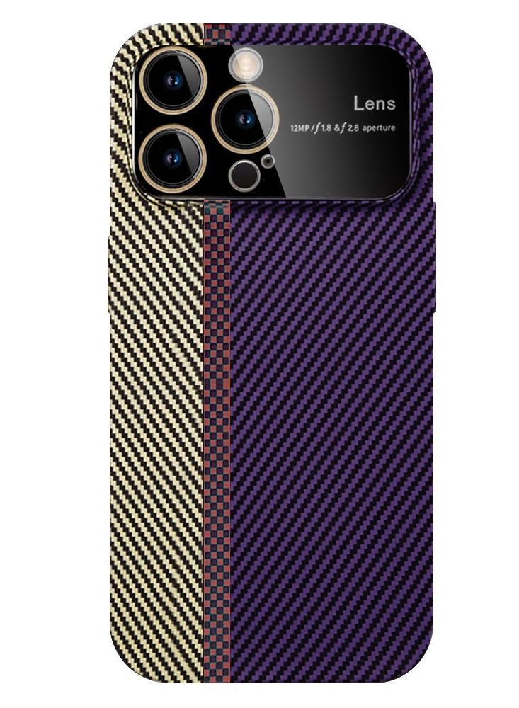 CATANES iPhone 13 Pro Max Carbon Case Large Window Camera Protection Unique Design Aramid Carbon Fiber Phone Case - Image 1