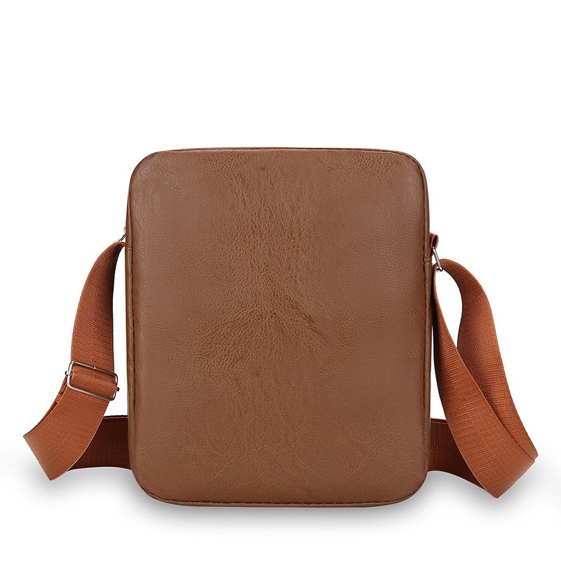 Men's PU Leather Crossbody Shoulder Bag, Business Casual, Large Capacity - Image 4