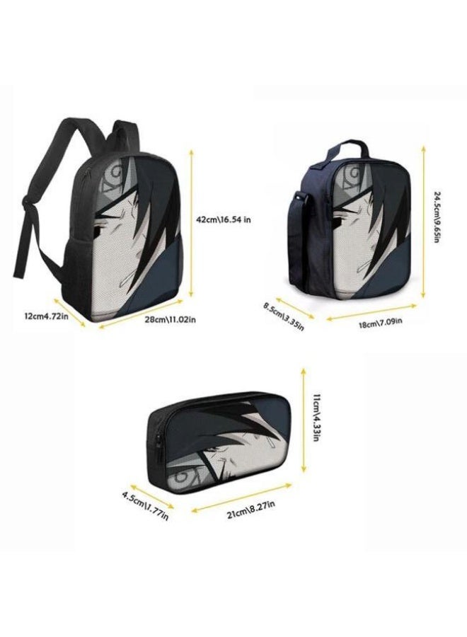 general Cartoon printed backpack + hand-held + pen bag set, three-piece practical bag combination (students, children, friends' outings, mountain climbing sports, etc. can be used) - 100 - Image 5