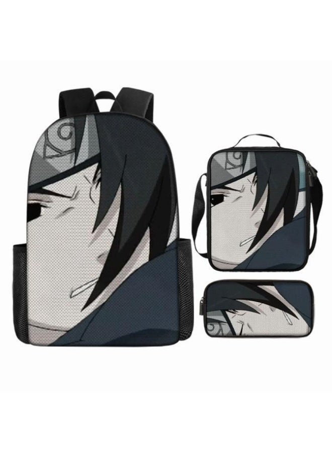 general Cartoon printed backpack + hand-held + pen bag set, three-piece practical bag combination (students, children, friends' outings, mountain climbing sports, etc. can be used) - 100 - Image 4