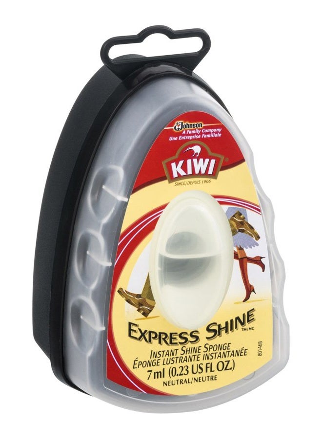 Kiwi Express Neutral Shoe Shine Sponge | Leather Care for Shoes, Boots, Furniture, Jacket, Briefcase and More , purse, bag, Packed by Organica 